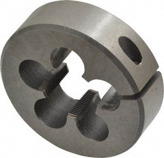 Interstate - 3/4-32 UNS Thread, 2" Outside Diam High Speed Steel Round Die - Right Hand Thread, Adjustable - Exact Tool & Supply