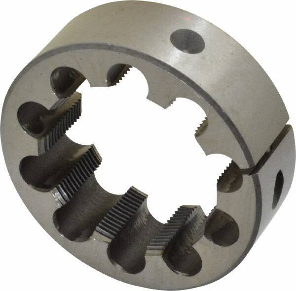 Interstate - 2-16 Thread, 3" Outside Diam High Speed Steel Round Die - Right Hand Thread, Adjustable - Exact Tool & Supply