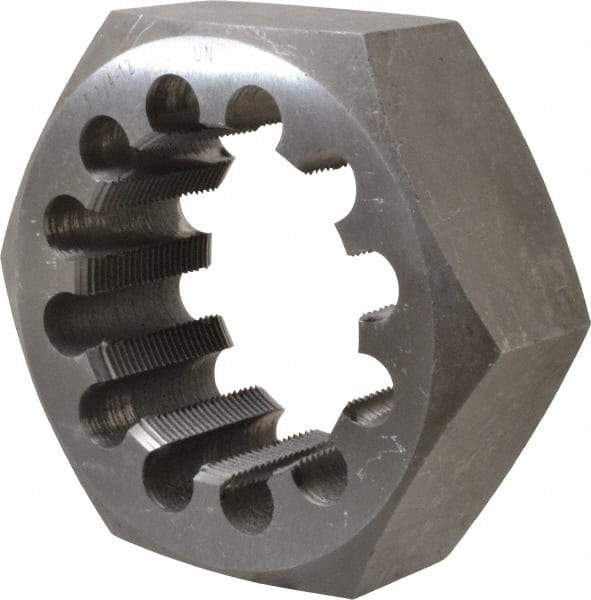 Interstate - 3-1/4 - 12 UNS Thread, 5" Hex, Right Hand Thread, Hex Rethreading Die - Carbon Steel - Exact Tool & Supply