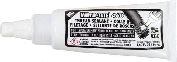 Vibra-Tite - 50 mL Tube White Joint Sealant - -65 to 400°F Operating Temp, 60 hr Full Cure Time, Series 460 - Exact Tool & Supply