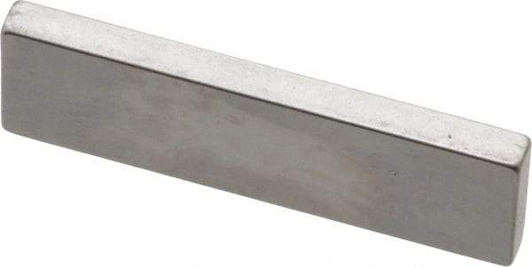 Mitutoyo - 0.101" Rectangular Steel Gage Block - Accuracy Grade AS-1, Includes Certificate of Inspection - Exact Tool & Supply