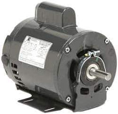 US Motors - 3/4 hp, ODP Enclosure, Auto Thermal Protection, 1,725 RPM, 115/208-230 Volt, 60 Hz, Industrial Electric AC/DC Motor - Size 56 Frame, Resilient Mount, 1 Speed, Sleeve Bearings, 11.4/5.7 Full Load Amps, A Class Insulation, Reversible - Exact Tool & Supply