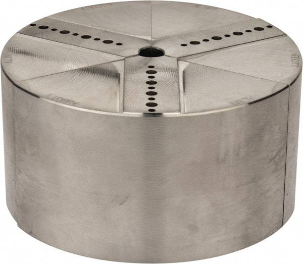 Abbott Workholding Products - 6" & Up Chuck Capacity, Northfield Attachment, Round Soft Lathe Chuck Jaw - 3 Jaws, Aluminum, 5.92" Wide x 3" High - Exact Tool & Supply