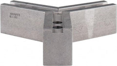 Abbott Workholding Products - 8" & Up Chuck Capacity, 1.5mm x 60° Serrated Attachment, Square Soft Lathe Chuck Jaw - 3 Jaws, Steel, 63/64" Btw Mount Hole Ctrs, 4" Long x 1-1/2" Wide x 2" High, 0.5512" Groove, 0.4724" & 12mm Fastener - Exact Tool & Supply