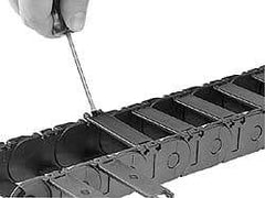 Igus - 6 Ft. Long, Igumid G, Fixed Open Cable and Hose Carrier - 2.24 Inch Inside Width x 0.98 Inch Inside Height, 2.87 Inch Outside Width x 1.38 Inch Outside Height, 4.92 Inch Bend Radius - Exact Tool & Supply