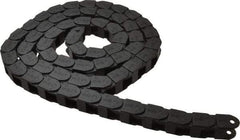 Igus - 6 Ft. Long, Igumid G, Fixed Open Cable and Hose Carrier - 0.59 Inch Inside Width x 0.71 Inch Inside Height, 1.02 Inch Outside Width x 0.91 Inch Outside Height, 1-1/2 Inch Bend Radius - Exact Tool & Supply