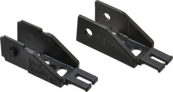 Igus - 1.02 Inch Outside Width x 0.94 Inch Outside Height, Cable and Hose Carrier Steel Zipper Mounting Bracket Set - 1-1/2 Inch Bend Radius, 0.59 Inch Inside Width x 0.67 Inch Inside Height - Exact Tool & Supply
