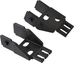 Igus - 1.42 Inch Outside Width x 0.94 Inch Outside Height, Cable and Hose Carrier Steel Zipper Mounting Bracket Set - 1-1/2 Inch Bend Radius, 0.98 Inch Inside Width x 0.67 Inch Inside Height - Exact Tool & Supply