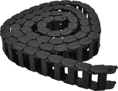 Igus - 6 Ft. Long, Igumid G, Fixed Open Cable and Hose Carrier - 1-1/2 Inch Inside Width x 0.71 Inch Inside Height, 1.93 Inch Outside Width x 0.91 Inch Outside Height, 1-1/2 Inch Bend Radius - Exact Tool & Supply