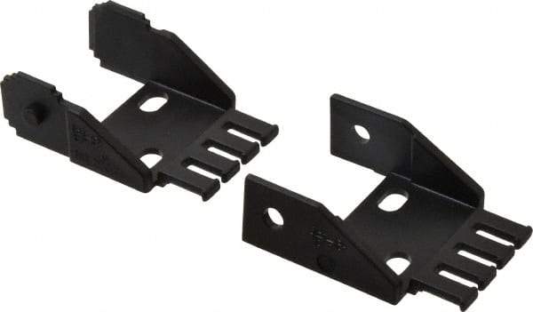 Igus - 1.93 Inch Outside Width x 0.94 Inch Outside Height, Cable and Hose Carrier Steel Zipper Mounting Bracket Set - 1-1/2 Inch Bend Radius, 1.05 Inch Inside Width x 0.67 Inch Inside Height - Exact Tool & Supply