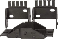 Igus - 2.4 Inch Outside Width x 0.94 Inch Outside Height, Cable and Hose Carrier Steel Zipper Mounting Bracket Set - 1-1/2 Inch Bend Radius, 1.97 Inch Inside Width x 0.67 Inch Inside Height - Exact Tool & Supply