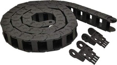 Igus - 6 Ft. Long, Igumid G, Fixed Open Cable and Hose Carrier - 1-1/2 Inch Inside Width x 0.98 Inch Inside Height, 2.13 Inch Outside Width x 1.38 Inch Outside Height, 2.16 Inch Bend Radius - Exact Tool & Supply