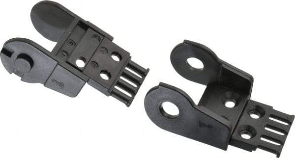 Igus - 2.13 Inch Outside Width x 1.38 Inch Outside Height, Cable and Hose Carrier Plastic Open Mounting Bracket Set - 2.17 Inch Bend Radius, 1.05 Inch Inside Width x 0.98 Inch Inside Height - Exact Tool & Supply