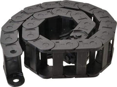 Igus - 3 Ft. Long, Igumid G, Fixed Open Cable and Hose Carrier - 2.24 Inch Inside Width x 0.98 Inch Inside Height, 2.87 Inch Outside Width x 1.38 Inch Outside Height, 2.16 Inch Bend Radius - Exact Tool & Supply