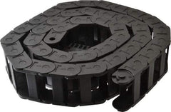 Igus - 6 Ft. Long, Igumid G, Fixed Open Cable and Hose Carrier - 2.24 Inch Inside Width x 0.98 Inch Inside Height, 2.87 Inch Outside Width x 1.38 Inch Outside Height, 2.16 Inch Bend Radius - Exact Tool & Supply