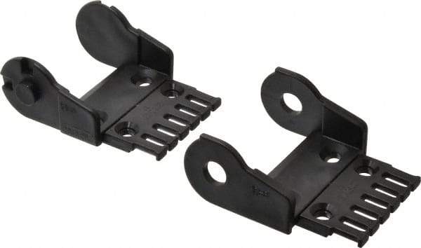 Igus - 2.87 Inch Outside Width x 1.38 Inch Outside Height, Cable and Hose Carrier Plastic Open Mounting Bracket Set - 2.17 Inch Bend Radius, 2.24 Inch Inside Width x 0.98 Inch Inside Height - Exact Tool & Supply