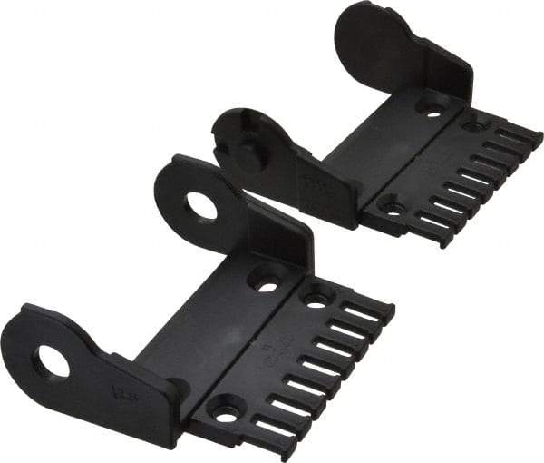 Igus - 3.36 Inch Outside Width x 1.38 Inch Outside Height, Cable and Hose Carrier Plastic Open Mounting Bracket Set - 2.17 Inch Bend Radius, 3.03 Inch Inside Width x 0.98 Inch Inside Height - Exact Tool & Supply