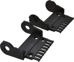 Igus - 3.36 Inch Outside Width x 1.38 Inch Outside Height, Cable and Hose Carrier Plastic Open Mounting Bracket Set - 2.17 Inch Bend Radius, 3.03 Inch Inside Width x 0.98 Inch Inside Height - Exact Tool & Supply