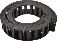 Igus - 6 Ft. Long, Igumid G, Fixed Open Cable and Hose Carrier - 3.03 Inch Inside Width x 0.98 Inch Inside Height, 3.66 Inch Outside Width x 1.38 Inch Outside Height, 4.92 Inch Bend Radius - Exact Tool & Supply
