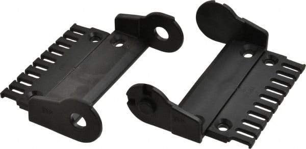 Igus - 4.69 Inch Outside Width x 1.38 Inch Outside Height, Cable and Hose Carrier Plastic Open Mounting Bracket Set - 4.92 Inch Bend Radius, 4.06 Inch Inside Width x 0.98 Inch Inside Height - Exact Tool & Supply