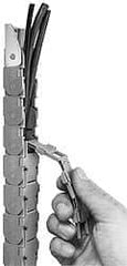 Igus - 6 Ft. Long, Igumid G, Snap Open Cable and Hose Carrier - 4.53 Inch Inside Width x 1.77 Inch Inside Height, 5.31 Inch Outside Width x 2.52 Inch Outside Height, 5.91 Inch Bend Radius - Exact Tool & Supply
