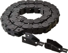 Igus - 3 Ft. Long, Igumid G, Snap Open Cable and Hose Carrier - 0.59 Inch Inside Width x 0.67 Inch Inside Height, 1.02 Inch Outside Width x 0.94 Inch Outside Height, 1-1/2 Inch Bend Radius - Exact Tool & Supply