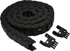 Igus - 6 Ft. Long, Igumid G, Snap Open Cable and Hose Carrier - 1-1/2 Inch Inside Width x 0.67 Inch Inside Height, 1.93 Inch Outside Width x 0.94 Inch Outside Height, 1-1/2 Inch Bend Radius - Exact Tool & Supply