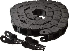 Igus - 6 Ft. Long, Igumid G, Snap Open Cable and Hose Carrier - 0.98 Inch Inside Width x 0.98 Inch Inside Height, 1.61 Inch Outside Width x 1.38 Inch Outside Height, 2.16 Inch Bend Radius - Exact Tool & Supply