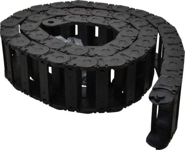 Igus - 6 Ft. Long, Igumid G, Snap Open Cable and Hose Carrier - 3.03 Inch Inside Width x 0.98 Inch Inside Height, 3.66 Inch Outside Width x 1.38 Inch Outside Height, 2.16 Inch Bend Radius - Exact Tool & Supply