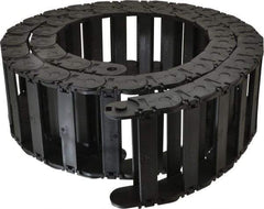 Igus - 6 Ft. Long, Igumid G, Snap Open Cable and Hose Carrier - 4.06 Inch Inside Width x 0.98 Inch Inside Height, 4.69 Inch Outside Width x 1.38 Inch Outside Height, 4.92 Inch Bend Radius - Exact Tool & Supply