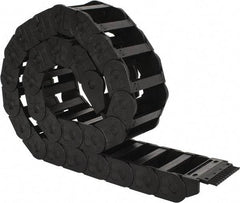 Igus - 6 Ft. Long, Igumid G, Snap Open Cable and Hose Carrier - 4.53 Inch Inside Width x 1.77 Inch Inside Height, 5.31 Inch Outside Width x 2.52 Inch Outside Height, 3.94 Inch Bend Radius - Exact Tool & Supply