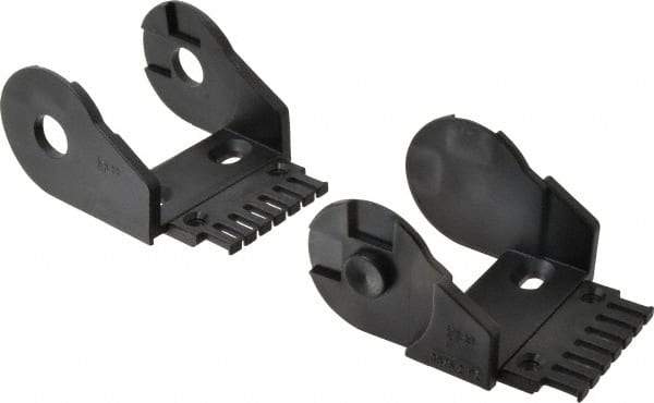 Igus - 3.74 Inch Outside Width x 2.52 Inch Outside Height, Cable and Hose Carrier Plastic Open Mounting Bracket Set - 3.94 Inch Bend Radius, 2.95 Inch Inside Width x 1.77 Inch Inside Height - Exact Tool & Supply