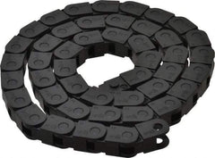 Igus - 3 Ft. Long, Igumid G, Fixed Open Cable and Hose Carrier - 0.2362 Inch Inside Width x 0.41 Inch Inside Height, 0.49 Inch Outside Width x 0.59 Inch Outside Height, 1.1 Inch Bend Radius - Exact Tool & Supply