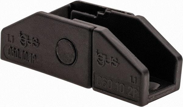 Igus - 0.65 Inch Outside Width x 0.59 Inch Outside Height, Cable and Hose Carrier Plastic Zipper Mounting Bracket Set - 1.1 Inch Bend Radius, 0.39 Inch Inside Width x 0.41 Inch Inside Height - Exact Tool & Supply