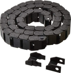 Igus - 3 Ft. Long, Igumid G, Fixed Open Cable and Hose Carrier - 0.79 Inch Inside Width x 0.41 Inch Inside Height, 1.06 Inch Outside Width x 0.59 Inch Outside Height, 1.1 Inch Bend Radius - Exact Tool & Supply