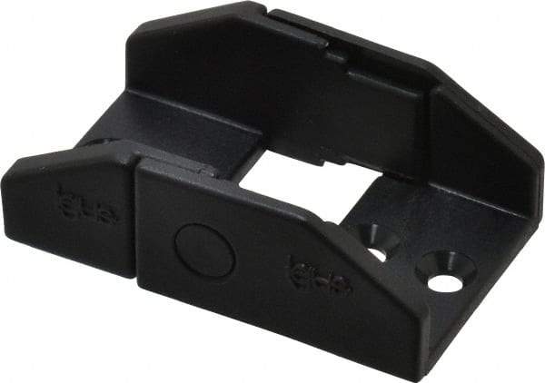 Igus - 1.06 Inch Outside Width x 0.59 Inch Outside Height, Cable and Hose Carrier Plastic Zipper Mounting Bracket Set - 1.1 Inch Bend Radius, 0.79 Inch Inside Width x 0.41 Inch Inside Height - Exact Tool & Supply