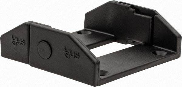 Igus - 1.85 Inch Outside Width x 0.59 Inch Outside Height, Cable and Hose Carrier Plastic Zipper Mounting Bracket Set - 1.1 Inch Bend Radius, 1.57 Inch Inside Width x 0.41 Inch Inside Height - Exact Tool & Supply
