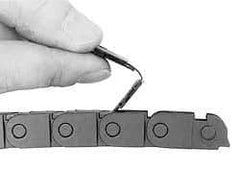 Igus - 6 Ft. Long, Igumid G, Snap Open Cable and Hose Carrier - 0.79 Inch Inside Width x 0.41 Inch Inside Height, 1.06 Inch Outside Width x 0.59 Inch Outside Height, 1.1 Inch Bend Radius - Exact Tool & Supply