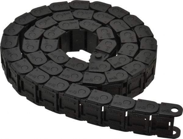 Igus - 3 Ft. Long, Igumid G, Snap Open Cable and Hose Carrier - 0.79 Inch Inside Width x 0.41 Inch Inside Height, 1.06 Inch Outside Width x 0.59 Inch Outside Height, 1.1 Inch Bend Radius - Exact Tool & Supply
