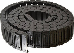 Igus - 6 Ft. Long, Igumid G, Snap Open Cable and Hose Carrier - 1.97 Inch Inside Width x 0.41 Inch Inside Height, 2.24 Inch Outside Width x 0.59 Inch Outside Height, 1.1 Inch Bend Radius - Exact Tool & Supply