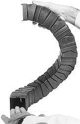Igus - 6 Ft. Long, Igumid G, Snap Open Cable and Hose Carrier - 1.26 Inch Inside Width x 1.26 Inch Inside Height, 1.97 Inch Outside Width x 1.97 Inch Outside Height, 9.84 Inch Bend Radius - Exact Tool & Supply