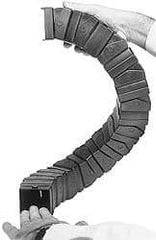 Igus - 6 Ft. Long, Igumid G, Snap Open Cable and Hose Carrier - 1.97 Inch Inside Width x 1.97 Inch Inside Height, 2.68 Inch Outside Width x 2.68 Inch Outside Height, 7.87 Inch Bend Radius - Exact Tool & Supply