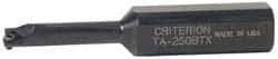 Criterion - 7/8-20 Threaded Mount, Boring Head Taper Shank - Threaded Mount Mount, 0.44 Inch Projection, 1.11 Inch Nose Diameter - Exact Tool & Supply