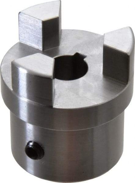 Boston Gear - 5/8" Max Bore Diam, FC20 Coupling Size, Flexible Half Coupling - 2" OD, 3.69" OAL, Steel - Exact Tool & Supply