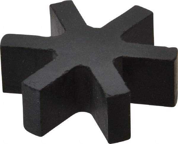 Boston Gear - 5/8" Max Bore Diam, FC12 Coupling Size, Flexible 3-Jaw Insert Coupling - 1-1/4" OD, Rubber, Order 2 Hubs & 1 Insert for Complete Coupling - Exact Tool & Supply