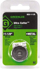 Greenlee - 1-1/8" Diam, 0.53" Cutting Depth, Hole Saw - High Speed Steel Saw, Toothed Edge - Exact Tool & Supply