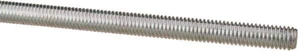 Value Collection - M6x1 UNC (Coarse), 1m Long, Steel Metric Threaded Rod - Zinc-Plated Finish, Right Hand Thread - Exact Tool & Supply
