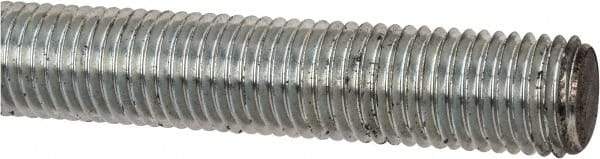 Value Collection - M20x2.5 UNC (Coarse), 1m Long, Steel Metric Threaded Rod - Zinc-Plated Finish, Right Hand Thread - Exact Tool & Supply