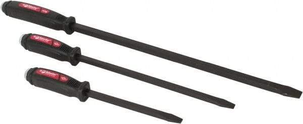 Mayhew - 3 Piece Screwdriver Pry Bar Set - 5/8" Head Width, Includes 12, 17 & 25" Lengths - Exact Tool & Supply