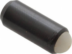 Gibraltar - 0.44" Body Length x 3/16" Body Diam, 2 Lb Init to 5 Lb Final End Force, Steel Press Fit Ball Plunger - 5/32" Ball Diam, 0.058" Max Ball Reach, +0.0010; +0.0020" Tolerance - Exact Tool & Supply